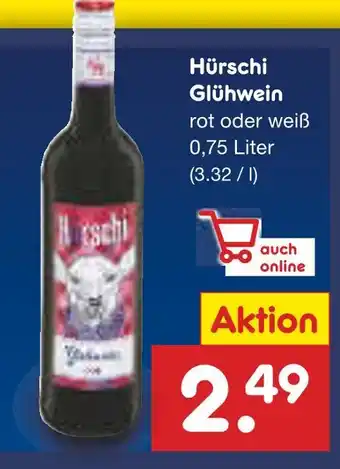 Netto Marken-Discount Hürschi glühwein rot Angebot