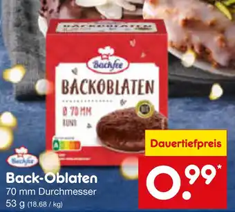 Netto Marken-Discount Backfee back-oblaten Angebot