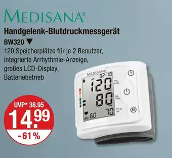 V Markt Medisana handgelenk-blutdruckmessgerät bw320 Angebot