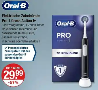 V Markt Oral-b elektrische zahnbürste pro 1 cross action Angebot