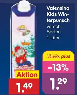 Netto Marken-Discount Valensina kids winterpunsch Angebot