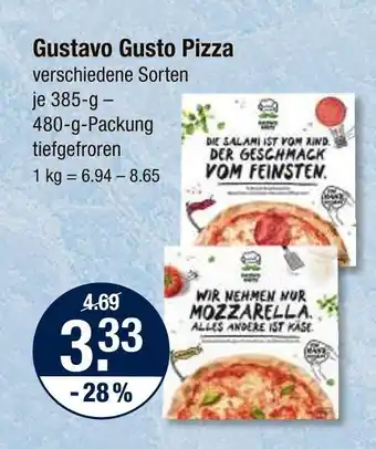 V Markt Gustavo gusto pizza Angebot