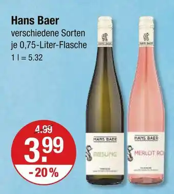 V Markt Hans baer riesling Angebot