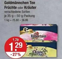 V Markt Goldmännchen früchte tee Angebot