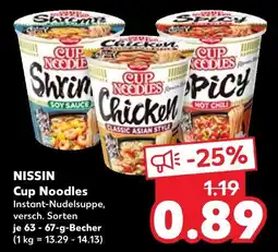 Kaufland Nissin cup noodles shrimp soy sauce Angebot