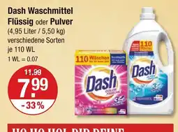 V Markt Dash waschmittel flüssig Angebot