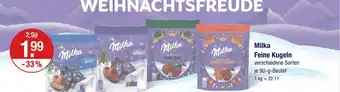 V Markt Milka feine kugeln alpenmilch Angebot