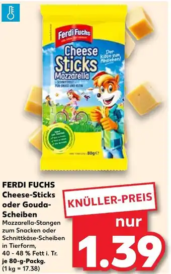 Kaufland Ferdi fuchs cheese-sticks mozzarella Angebot