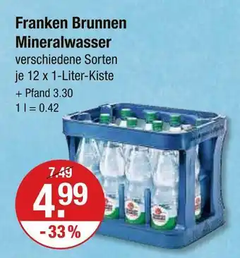 V Markt Franken brunnen mineralwasser Angebot