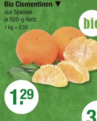 V Markt Bio clementinen Angebot