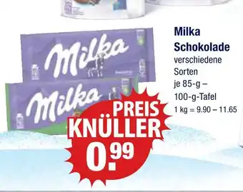 V Markt Milka schokolade Angebot