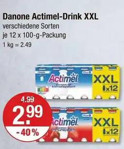 V Markt Danone actimel-drink xxl Angebot