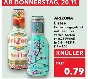 Kaufland Arizona iced tea peach Angebot