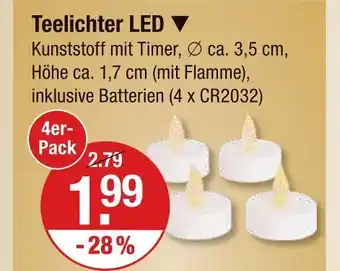 V Markt Teelichter led Angebot