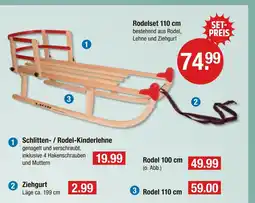 V Markt Schlitten- / rodel-kinderlehne Angebot