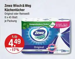 V Markt Zewa wisch & weg küchentücher original Angebot