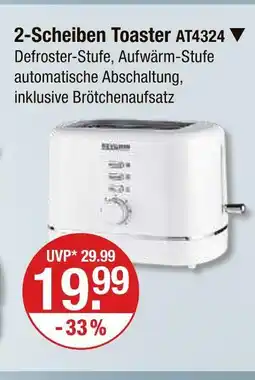 V Markt 2-scheiben toaster Angebot