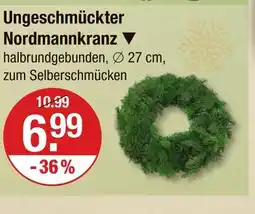 V Markt Ungeschmückter nordmannkranz Angebot