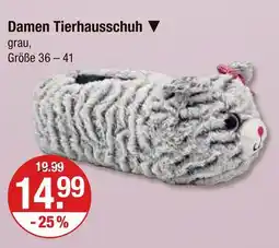 V Markt Damen tierhausschuh Angebot