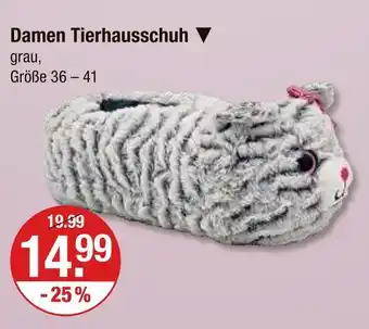 V Markt Damen tierhausschuh Angebot