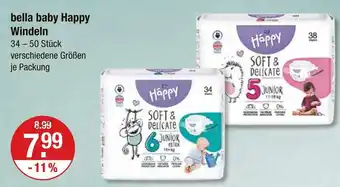 V Markt Bella baby happy soft & delicate 5 junior Angebot