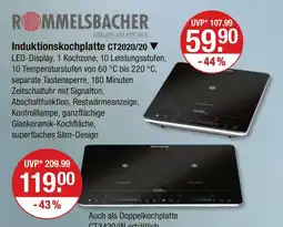V Markt Rommelsbacher induktionskochplatte ct2020/20 Angebot