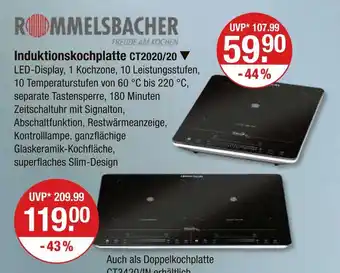 V Markt Rommelsbacher induktionskochplatte ct2020/20 Angebot
