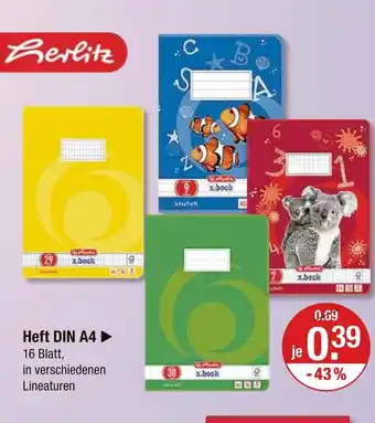 V Markt Herlitz heft din a4 Angebot