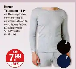 V Markt Herren thermohemd Angebot