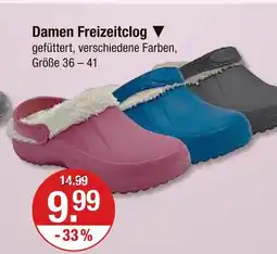 V Markt Damen freizeitclog Angebot