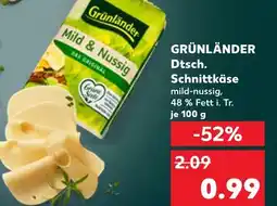 Kaufland Grünländer dtsch. schnittkäse Angebot