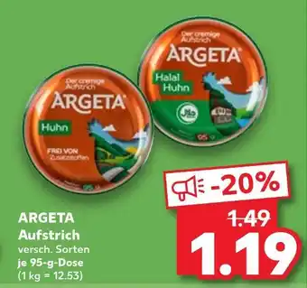 Kaufland Argeta aufstrich huhn Angebot