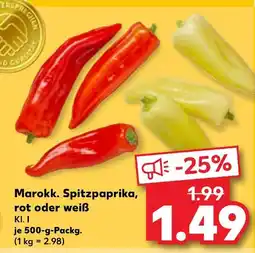 Kaufland Marokk. spitzpaprika, rot Angebot