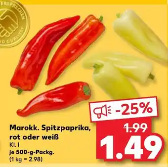 Kaufland Marokk. spitzpaprika, rot Angebot