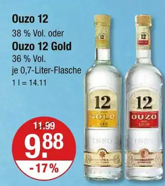 V Markt Ouzo 12 Angebot