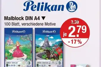 V Markt Pelikan malblock din a4 Angebot
