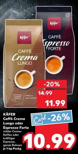 Kaufland Käfer caffè crema lungo Angebot
