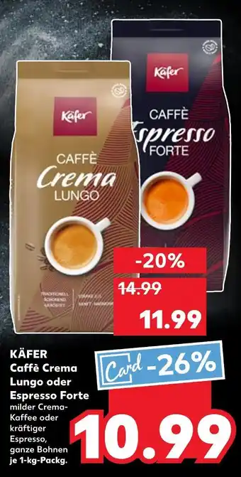Kaufland Käfer caffè crema lungo Angebot