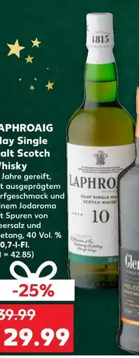Kaufland Laphroaig laphroaig 10 year old single malt scotch whisky Angebot