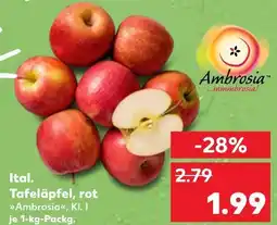 Kaufland Ambrosia ital. tafeläpfel, rot Angebot