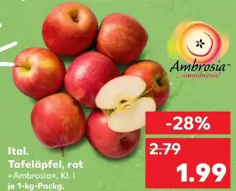 Kaufland Ambrosia ital. tafeläpfel, rot Angebot