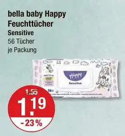 V Markt Bella baby happy feuchttücher sensitive Angebot