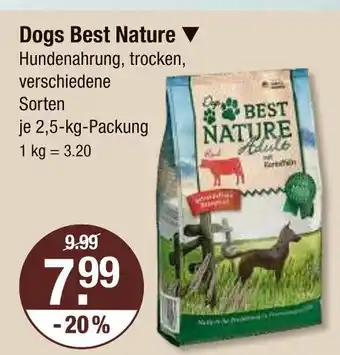 V Markt Dogs best nature Angebot