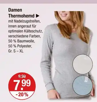 V Markt Damen thermohemd Angebot