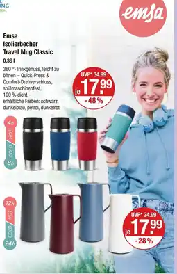 V Markt Emsa isolierbecher travel mug classic Angebot