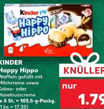 Kaufland Kinder happy hippo kakao Angebot
