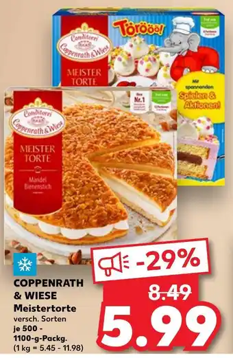 Kaufland Coppenrath & wiese meistertorte mandel bienenstich Angebot