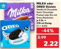 Kaufland Milka stieleis vanilla & chocolate swirl Angebot