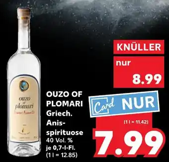 Kaufland Ouzo of plomari griech. anis-spirituose Angebot