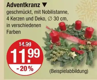 V Markt Adventkranz Angebot